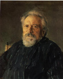 Н. С. Лесков. Рисунок И. Е. Репина, 1888-89 гг.